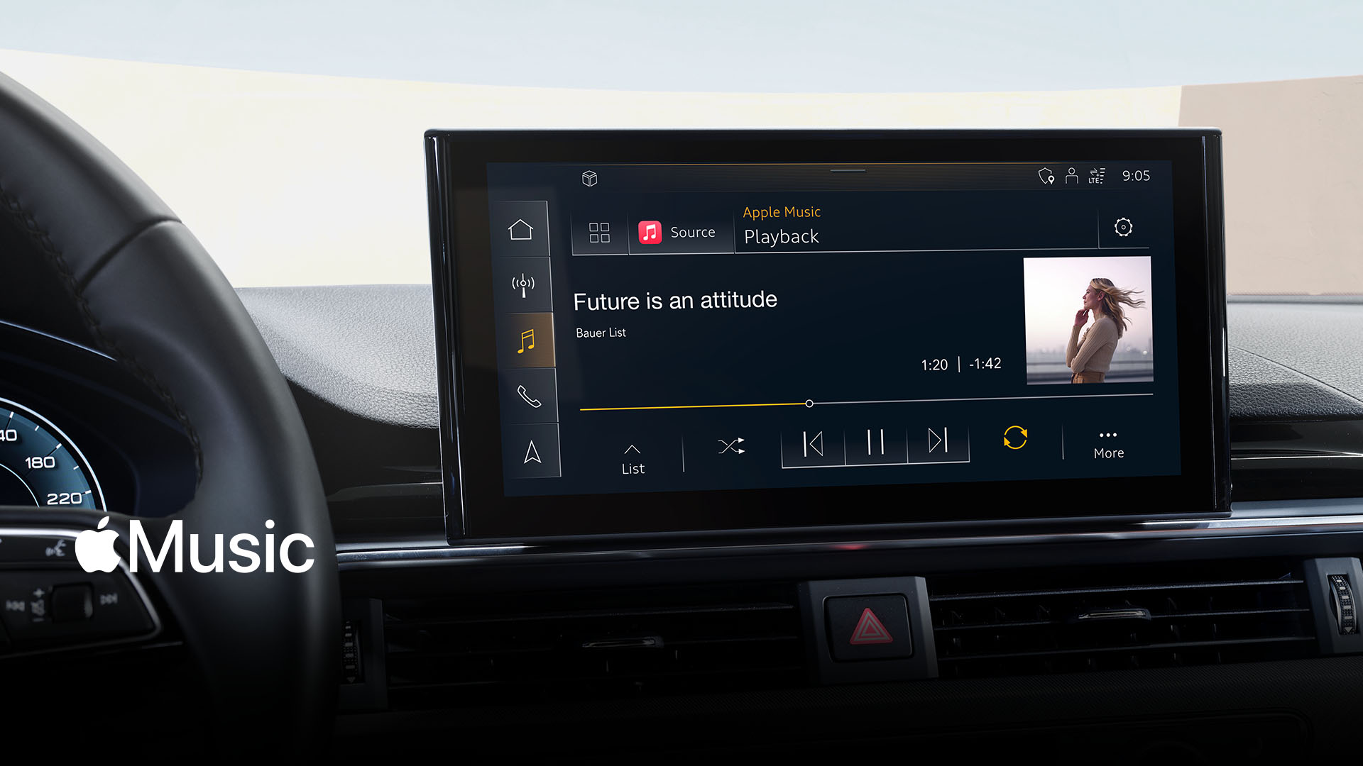 MMI-Screen with Apple Music