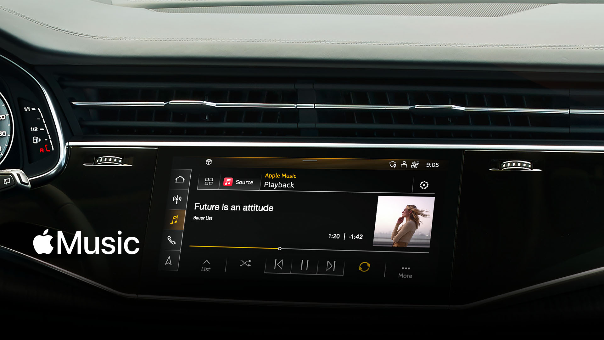 MMI-Screen with Apple Music
