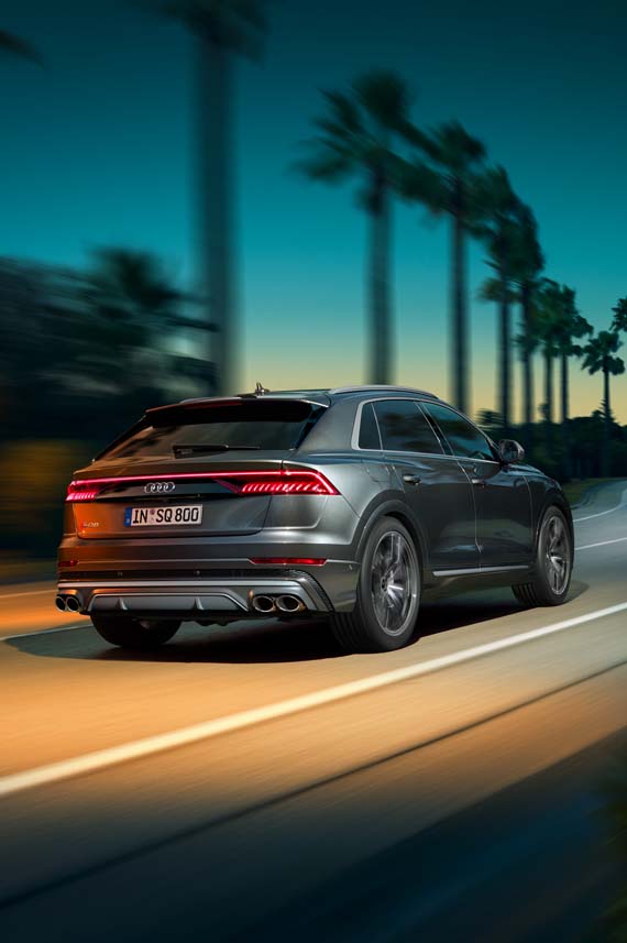  Audi SQ8 Dynamic rear view